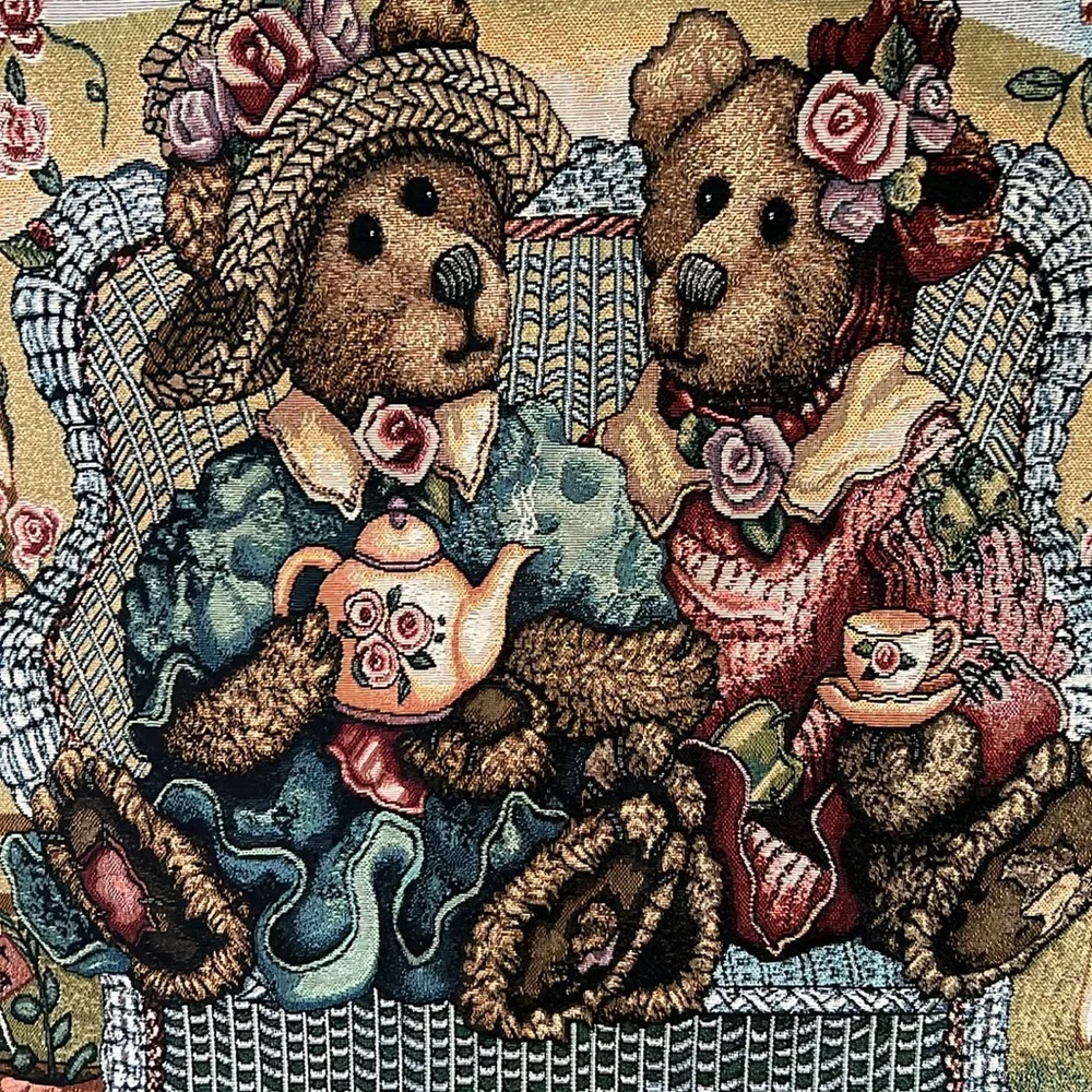 Boyd’s Bear Afternoon Tea Wall Hanging. 26x36